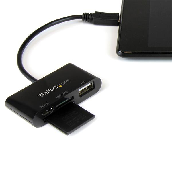 StarTech.com OTG USB Memory Card Reader Dongle for Mobile Devices - Supports SD & Micro SD Cards – image 3