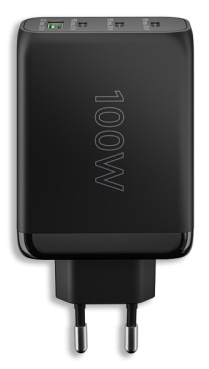 Tolerate USB-C PD GaN MULTIPORT FAST CHARGER (100W) POWERED BY GOOBAY BLK – image 3
