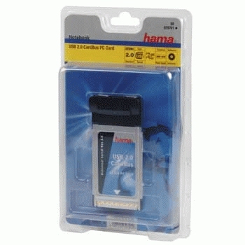 Hama USB 2.0 CardBus, PC Card, 2 ports – image 2