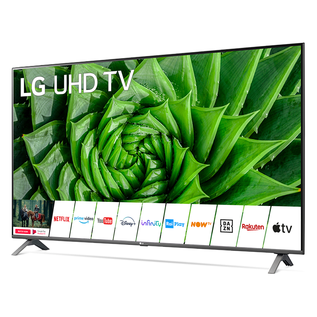 LG 65UN80006LA 165.1 cm (65") 4K Ultra HD Smart TV Wi-Fi Black, Stainless steel – image 2