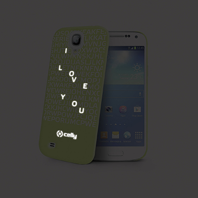 Celly CLOVE332GR mobile phone case Cover Green, White – image 2