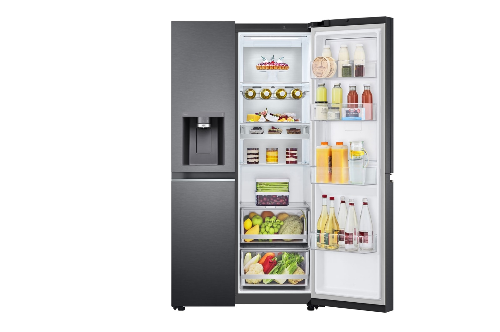 LG GSJV90MCAE side-by-side refrigerator Freestanding – image 2