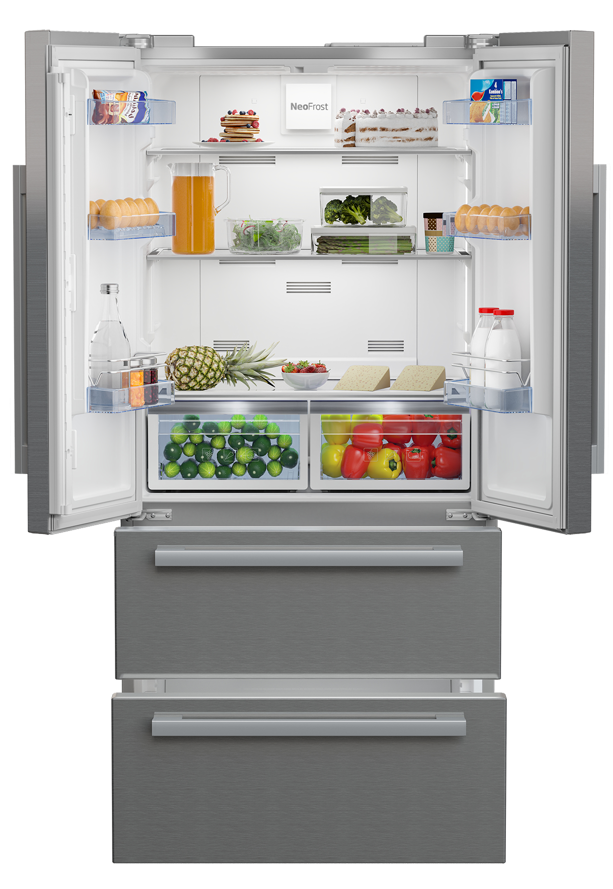 Beko GNE360520PX Freestanding American Style Fridge Freezer with NeoFrost™ – image 2