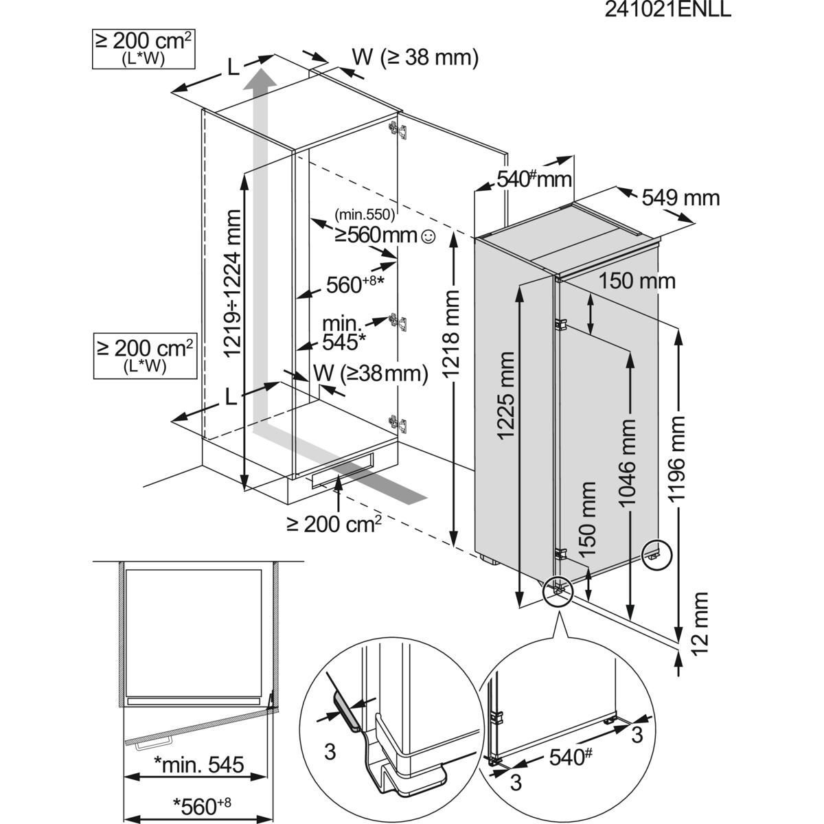 Electrolux LRA7SE12S fridge Built-in – image 2