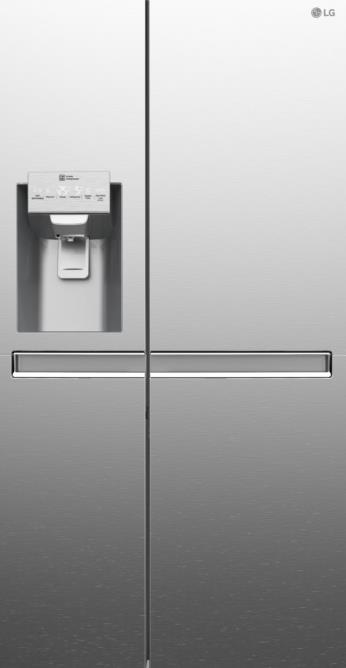 LG GSS6671PS side-by-side refrigerator Freestanding