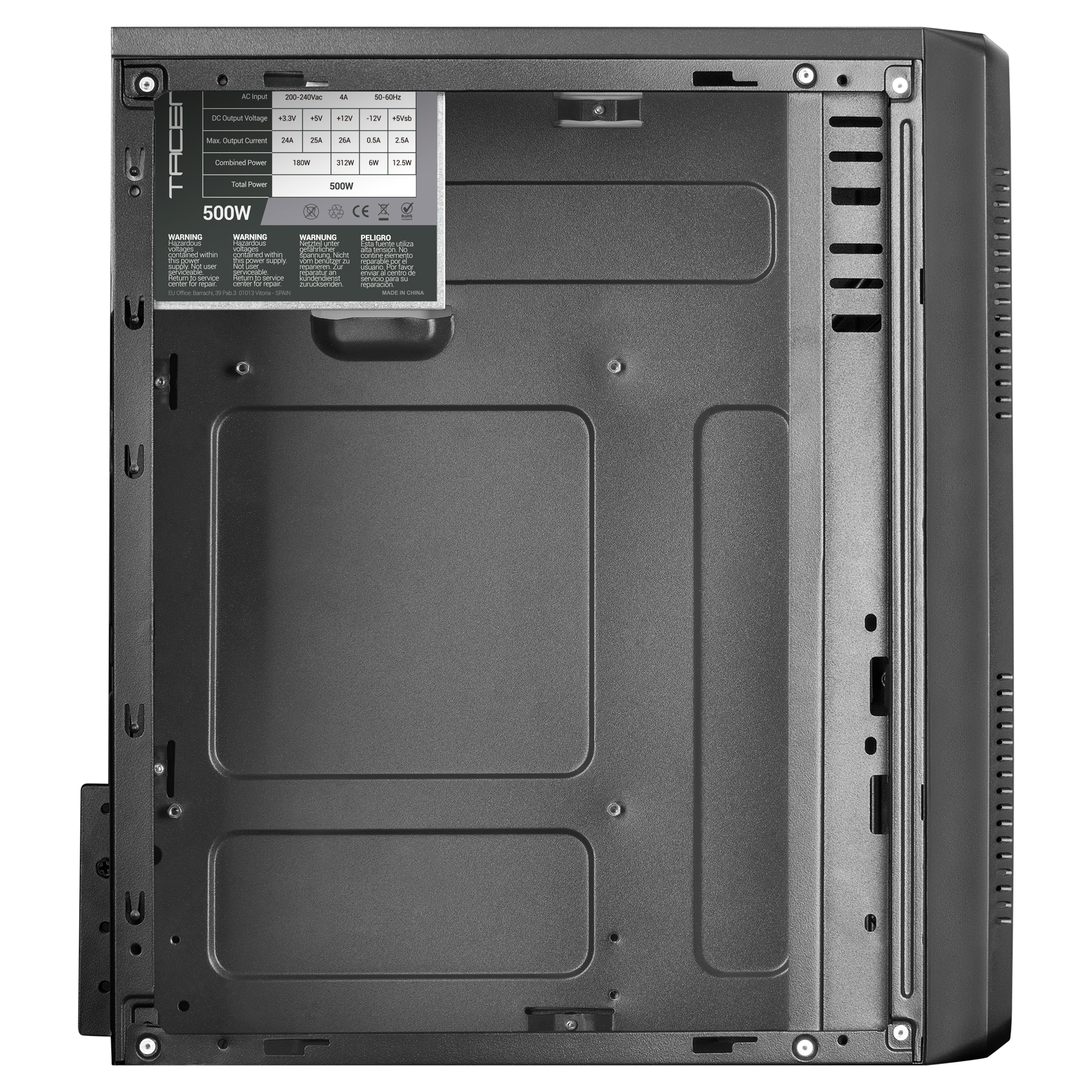 Tacens Anima ACM500 Micro ATX PC Compact Case USB 3.0 Aluminium PC Power Supply – image 5