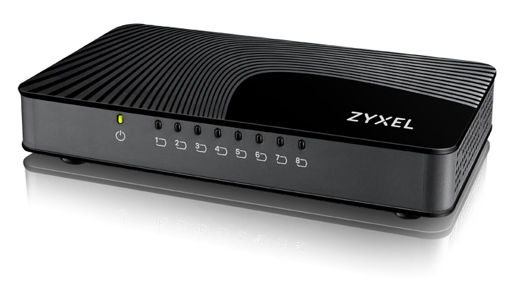 Zyxel GS-108S v2 Ohanterad Gigabit Ethernet (10/100/1000) Svart