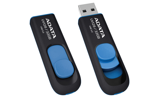 Memoria Usb Adata Dashdrive Uv128 128Gb Usb 3.0 Negro/Azul - AUV128-128G-RBE