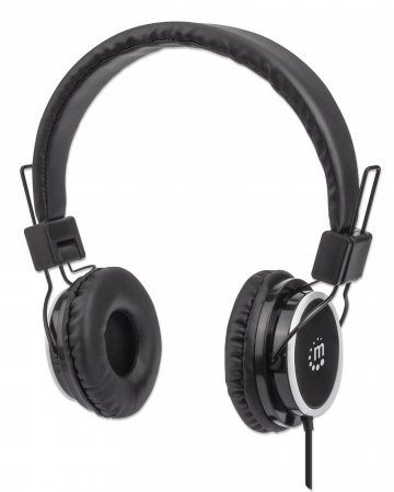 Manhattan Stereo On-Ear Headphones, Lightweight, Adjustable Headband, Cushioned Earpads
