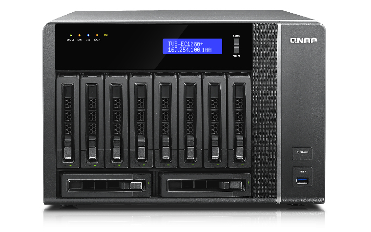 QNAP TVS-EC1080+ NAS Tower Intel® Xeon® E3 V3 Family E3-1245V3 – image 2