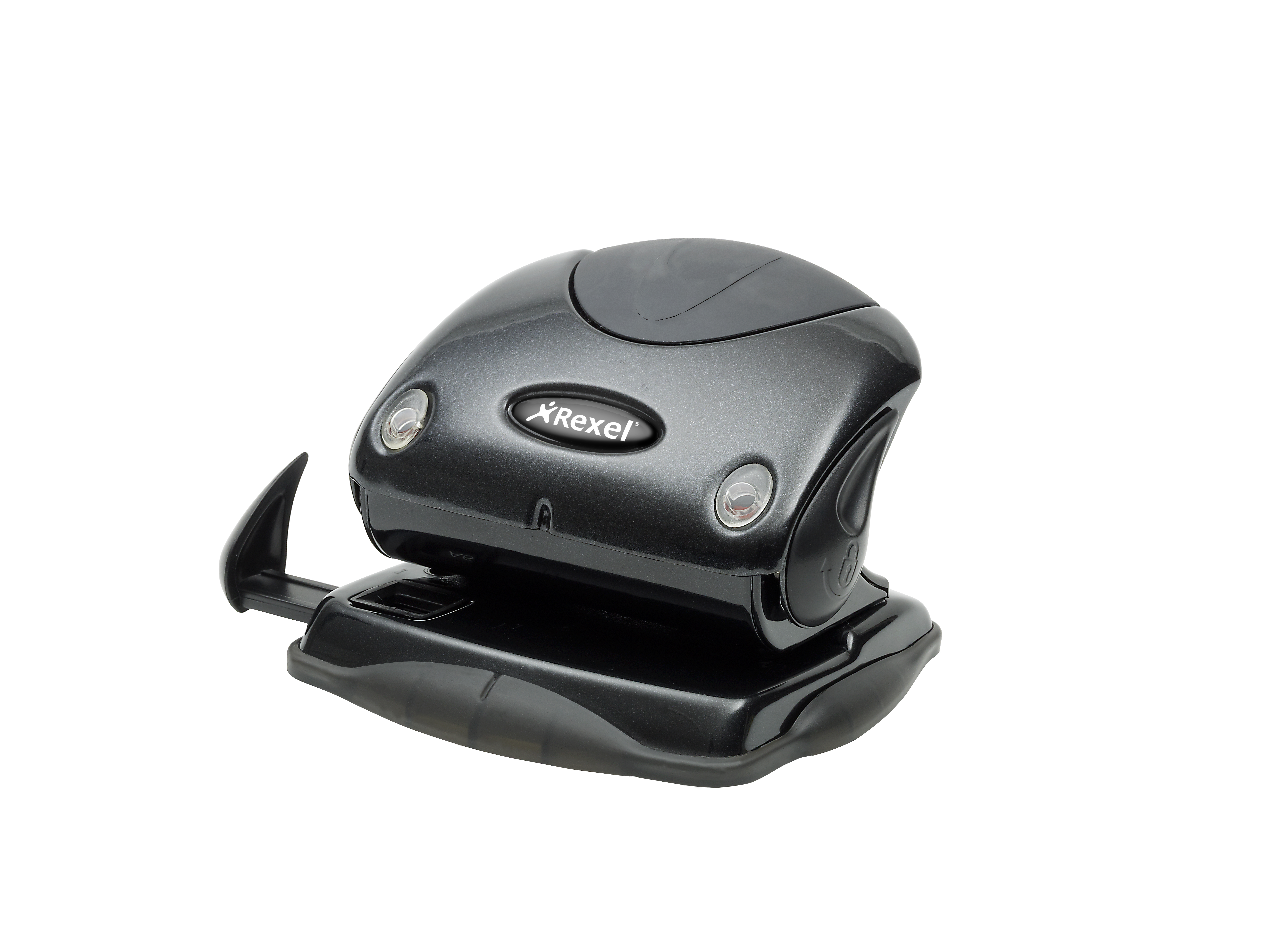 Rexel Precision P215 ثاقبة ورق ثقوب مزدوجة، سعة 15 ورقة، أسود