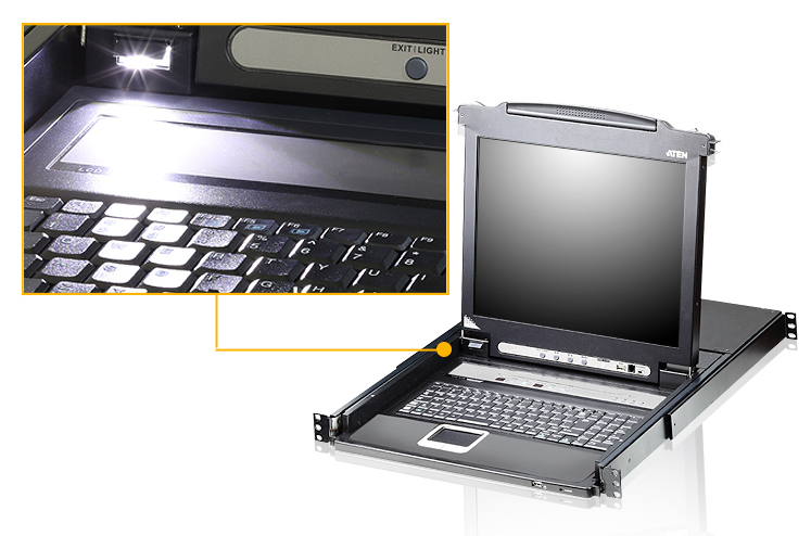 ATEN CL5708N-ATA-EE KVM switch Rack mounting Black – image 3