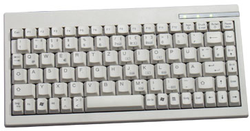 KeySonic ACK-595 keyboard USB + PS/2 QWERTZ White