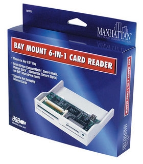 Manhattan 701525 card reader Internal White – image 2