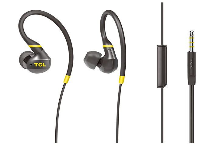 TCL ACTV100 Headset Wired In-ear Calls/Music Black, Yellow – image 2