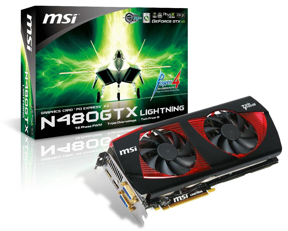 MSI LIGHTNING V228-002R graphics card GeForce GTX 480 – image 2