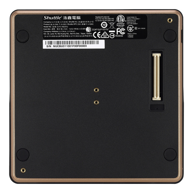 Shuttle NCO1U3 0.6L sized PC Black i3-5005U BGA 1168 2 GHz – image 9
