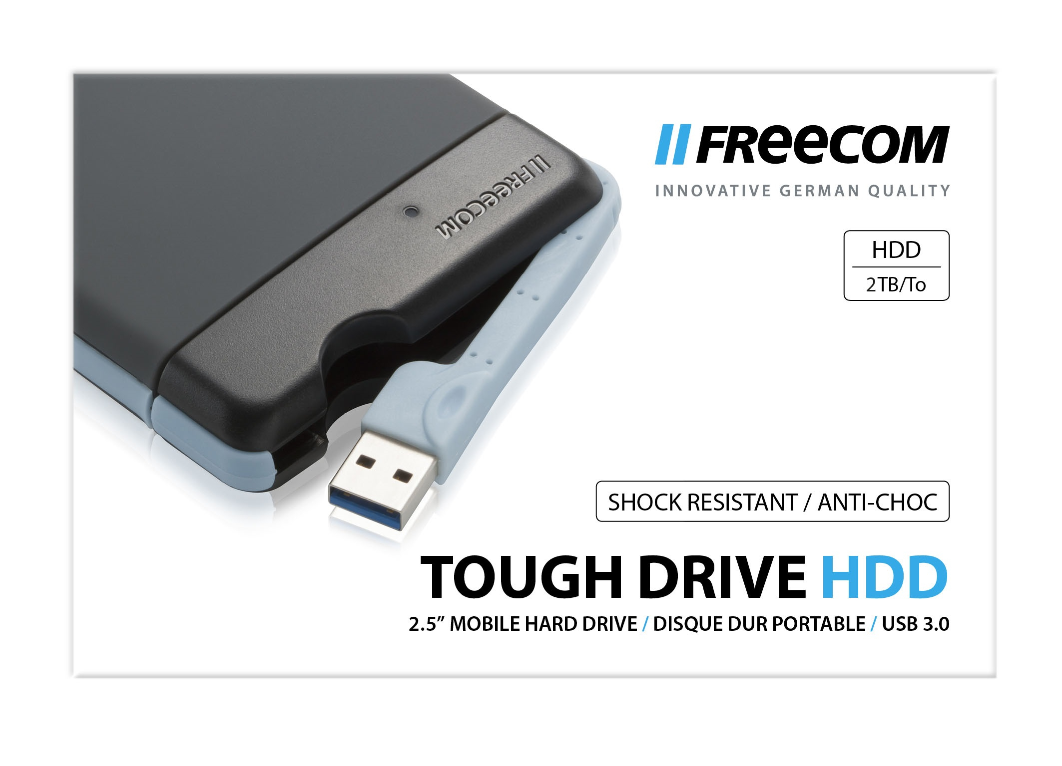 Freecom Tough Drive external hard drive 2 TB 5400 RPM 2.5″ USB Type-A 3.2 Gen 1 (3.1 Gen 1) Grey image 3