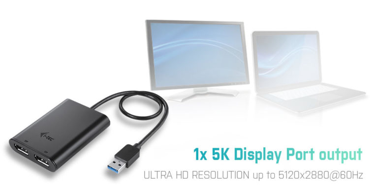 i-tec USB 3.0 / USB-C Dual 4K DP Video Adapter – image 7