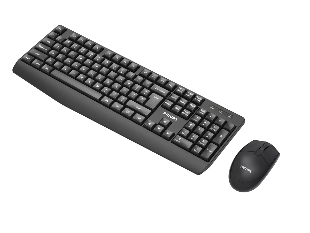Philips 3000 series SPT6337B/93 keyboard Mouse included Universal RF Wireless QWERTY English Black – image 2