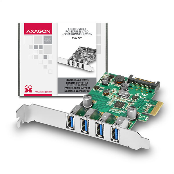 Axagon PCEU-43V interface cards/adapter Internal USB 3.2 Gen 1 (3.1 Gen 1) – image 6