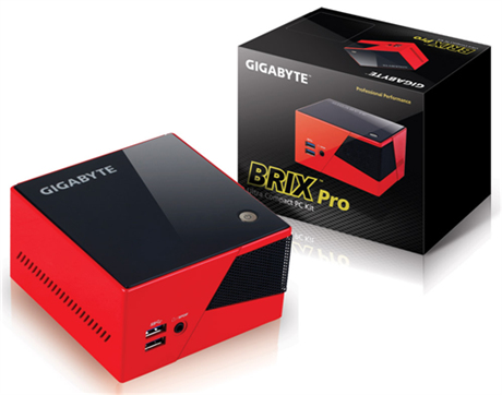 GIGABYTE GB-BXI5-4570R PC/workstation barebone Nettop Black, Red – image 3