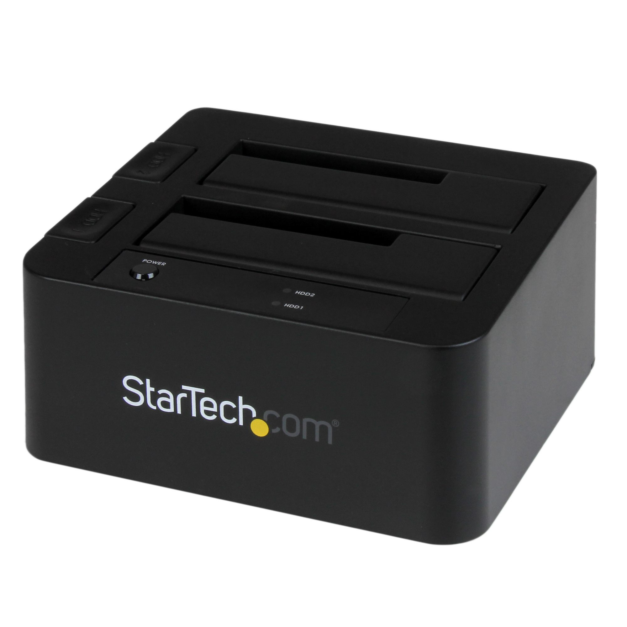 StarTech.com Dubbel USB 3.0/eSATA-dockningsstation med UASP för 2,5/3,5' SATA SSD/HDD-hårddiskar – SATA 6 Gbps