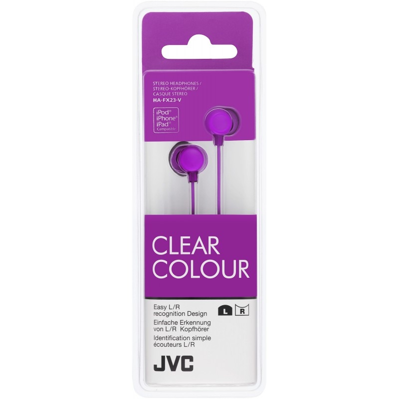 JVC HA-FX23 Headphones Wired In-ear Violet image 2