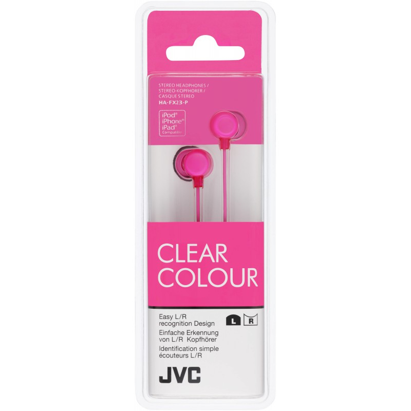 JVC HA-FX23 Headphones Wired In-ear Pink image 2