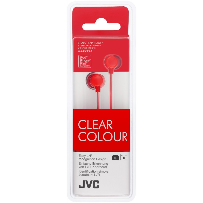 JVC HA-FX23 Headphones Wired In-ear Red image 2
