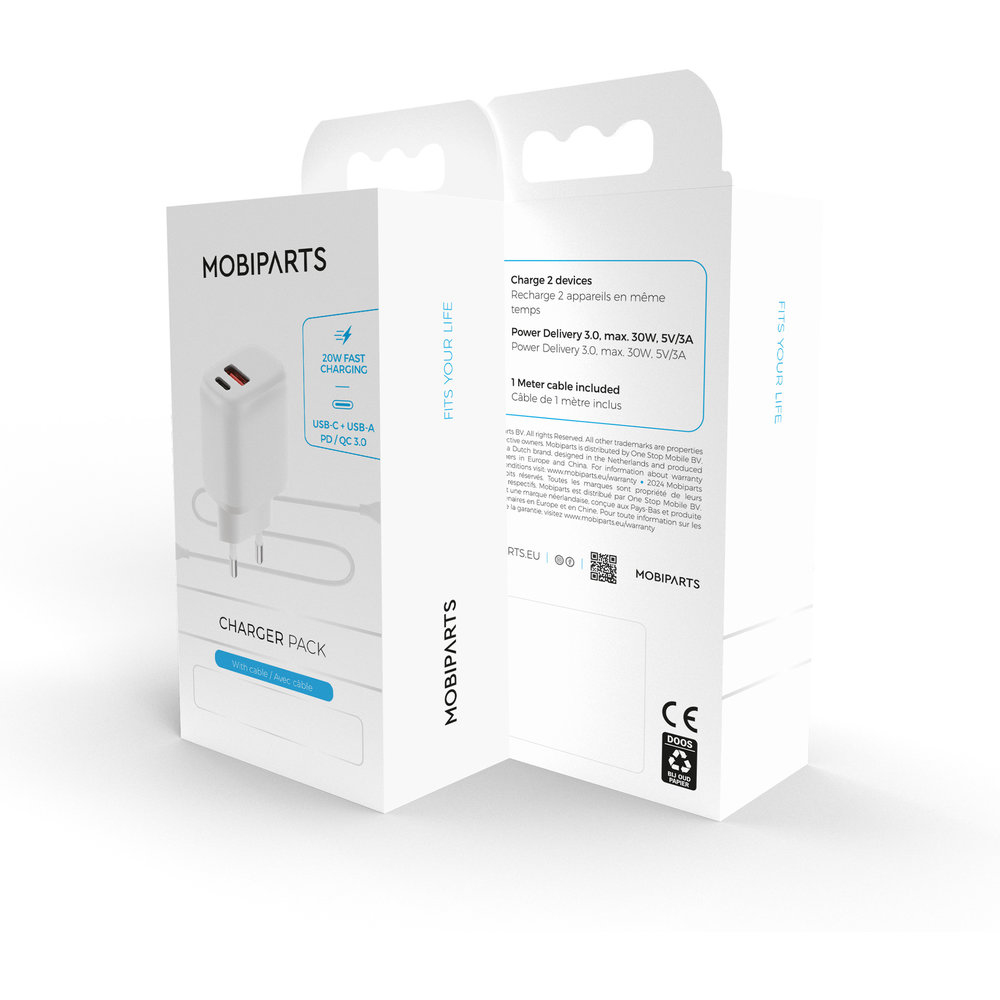 Mobiparts 126336 mobile device charger Universal White AC Fast charging Indoor – image 7