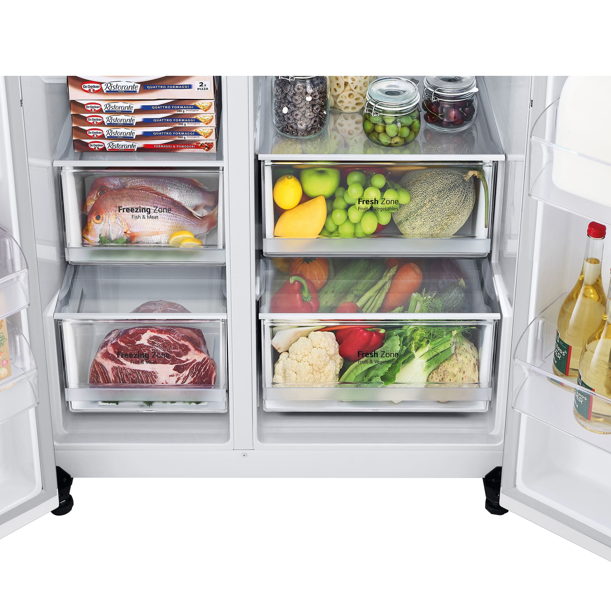 LG SIGNATURE GSBV70SWTM side-by-side refrigerator Freestanding – image 3