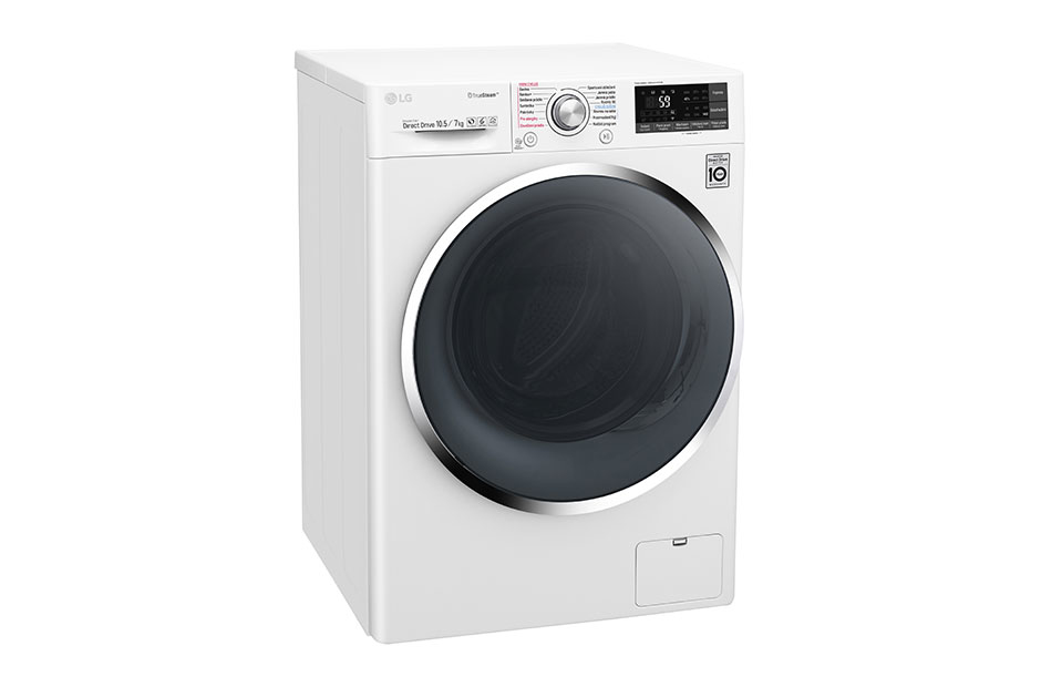 LG F104J8JH2W washer dryer Freestanding Front-load Black, Chrome, White – image 9