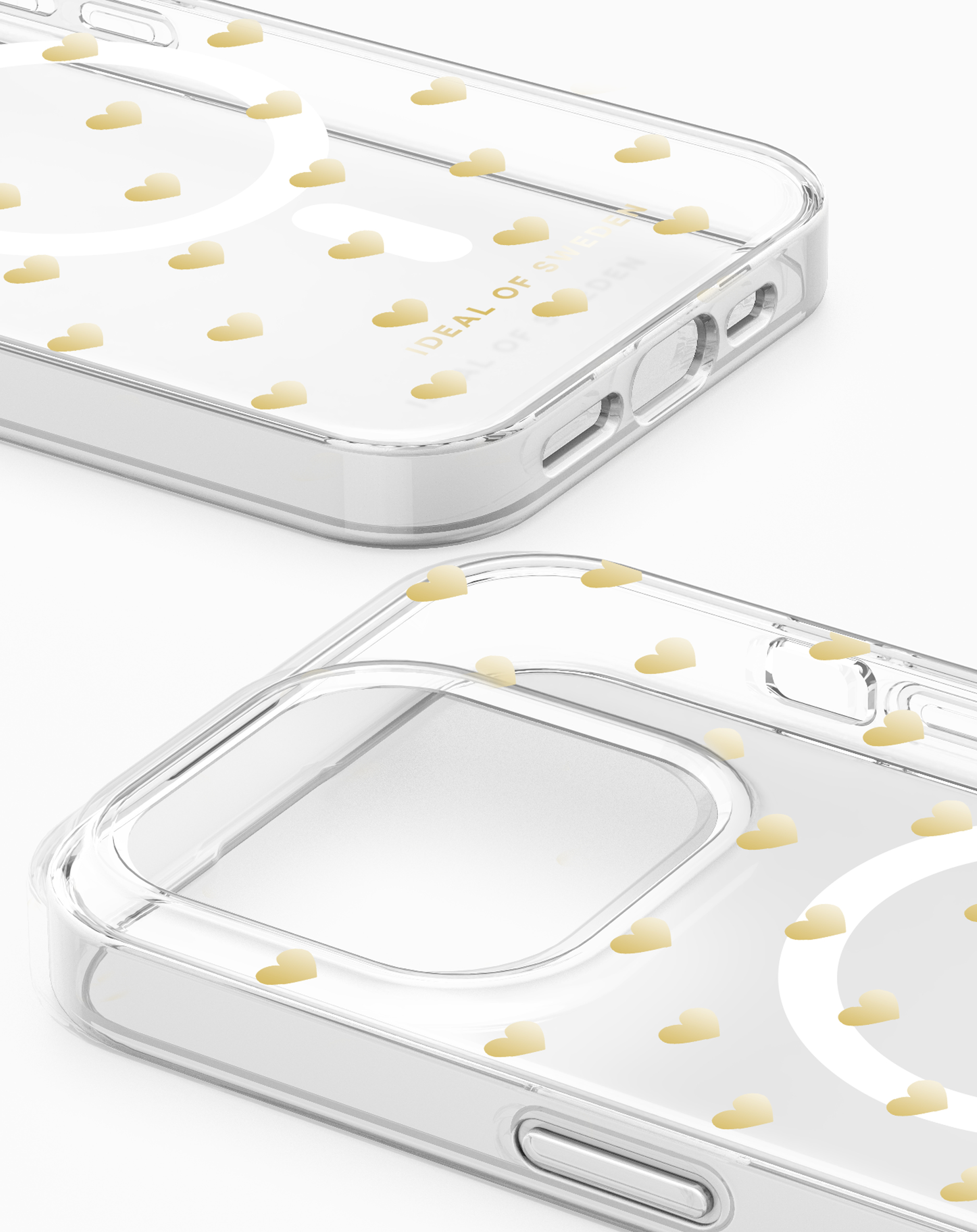 iDeal of Sweden Clear Case MagSafe iPhone 15 Pro Golden Hearts – image 2