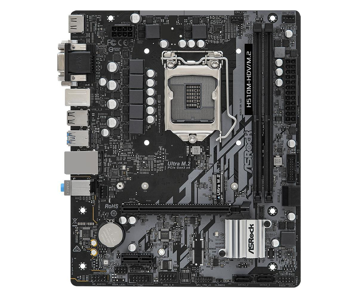 Ernitec E-H510M-HDV/M.2 motherboard Intel H510 LGA 1200 (Socket H5) micro ATX – image 2