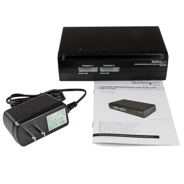 StarTech.com 2 Port DVI USB KVM Switch with Audio and USB 2.0 Hub – image 4