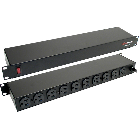 CyberPower CPS-1215RM power distribution unit (PDU) 10 AC outlet(s) 1U Black