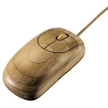 Hama Bamboo mouse Ambidextrous USB Type-A Optical 1000 DPI