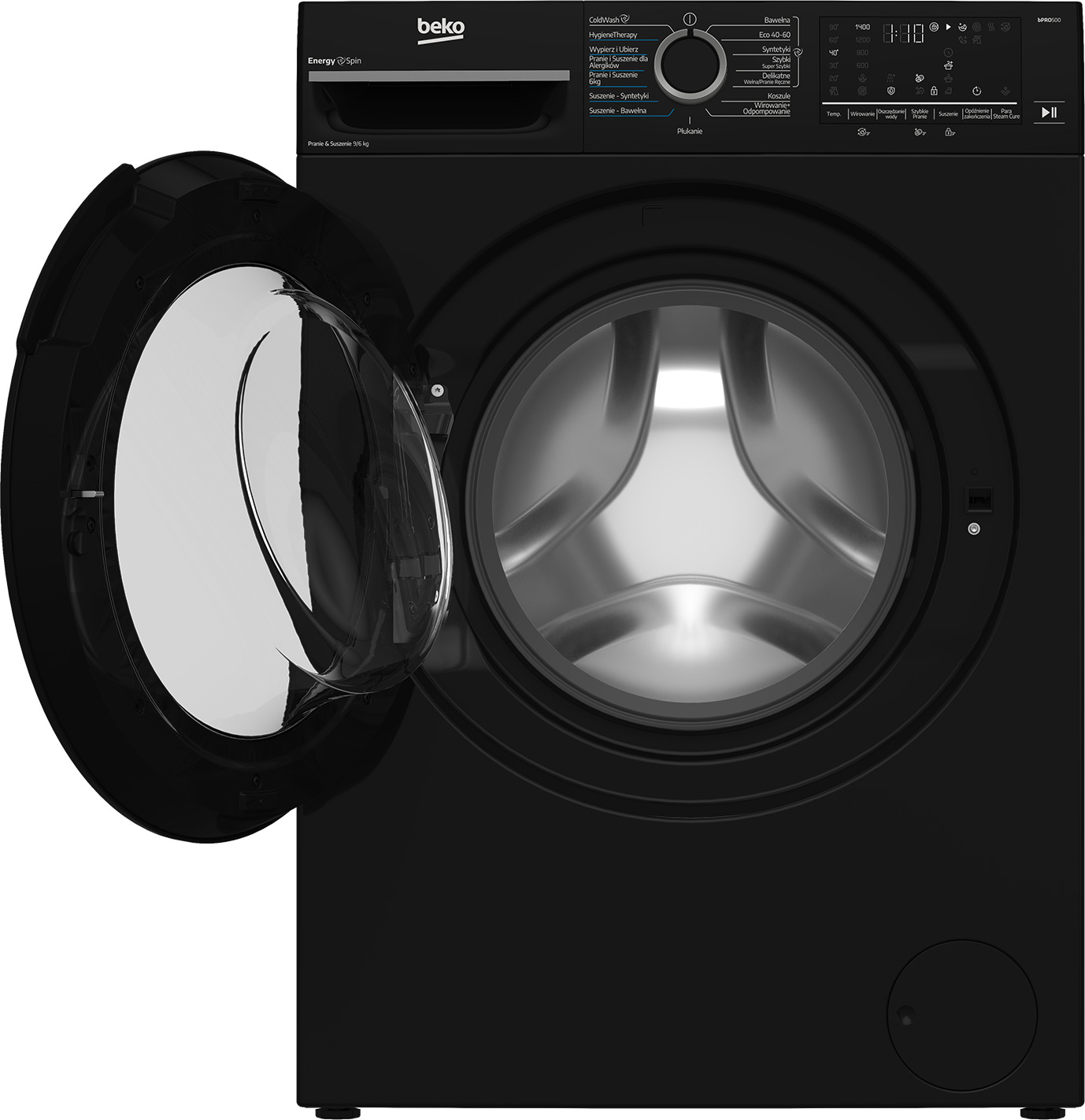 Beko BM3DFT4931PBSDC washer dryer Freestanding Front-load Black – image 3
