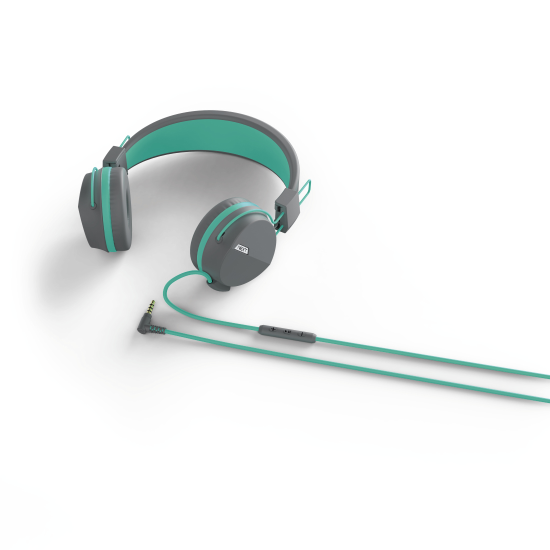 Hama Next Headset Wired Head-band Calls/Music Bluetooth Grey, Turquoise – image 2