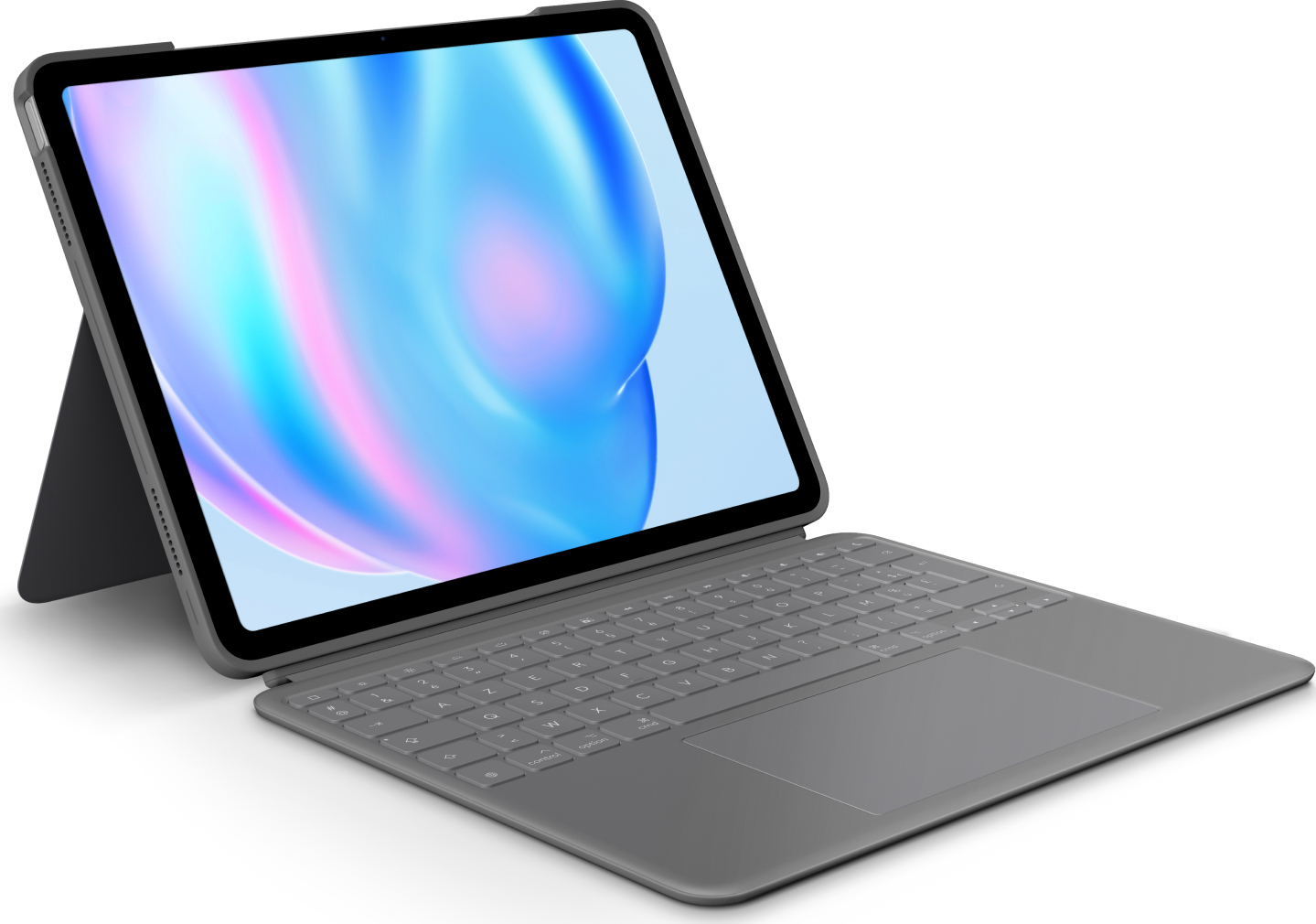 Logitech Combo Touch - Tastiera e folio hop - con un trackpad - retroilluminato - Apple Smart Connector - Azerty - French - Oxf