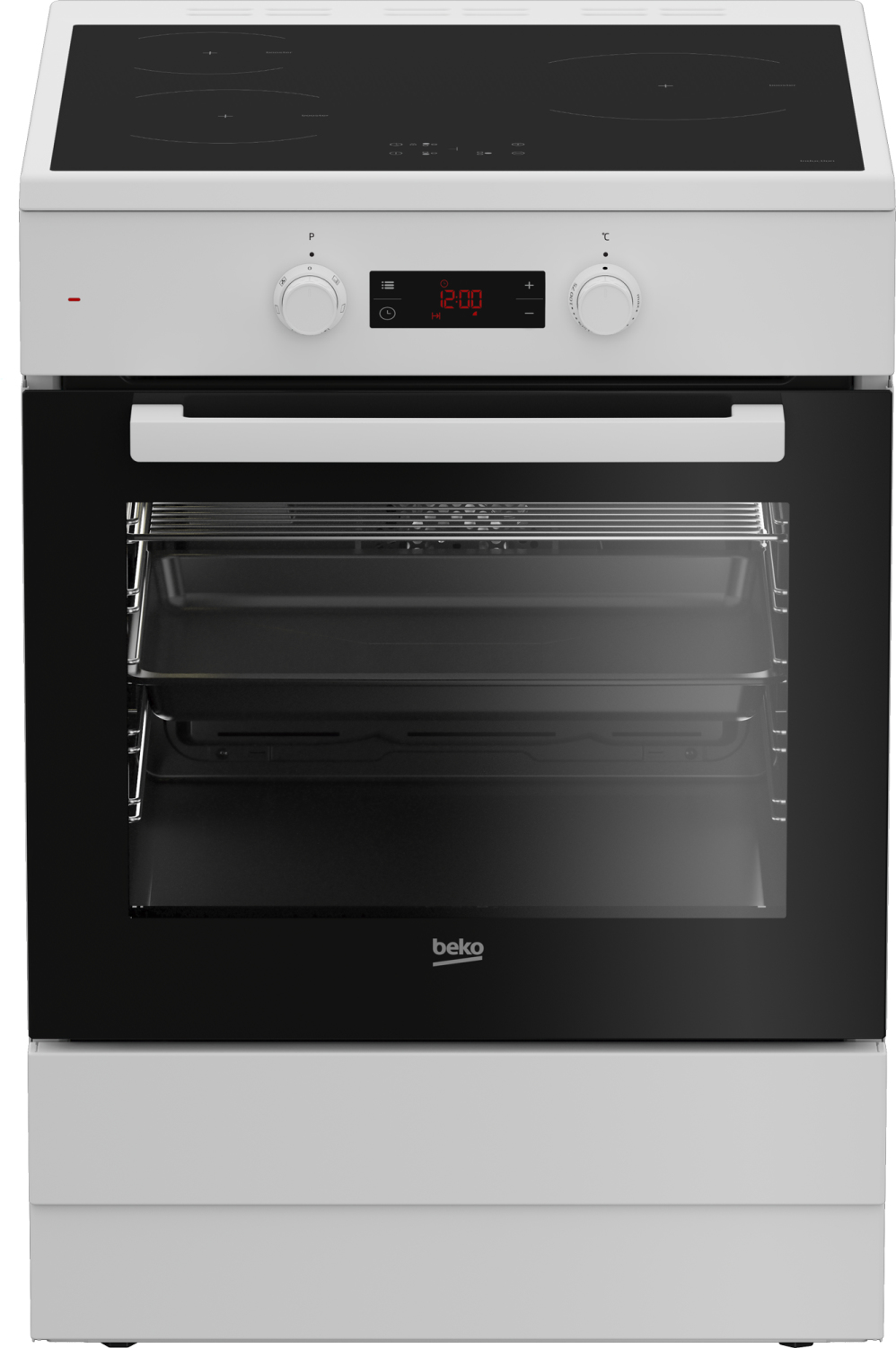 Beko FSE68302MWC cooker Freestanding cooker Electric Zone induction hob White