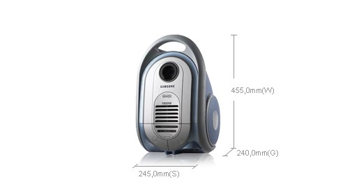 Samsung SC8345 3 L Cylinder vacuum Dry 1800 W Dust bag – image 3