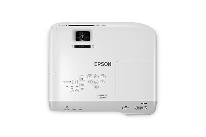Epson PowerLite 109W Standard throw projector 4000 ANSI lumens 3LCD WXGA (1280x800) White – image 3