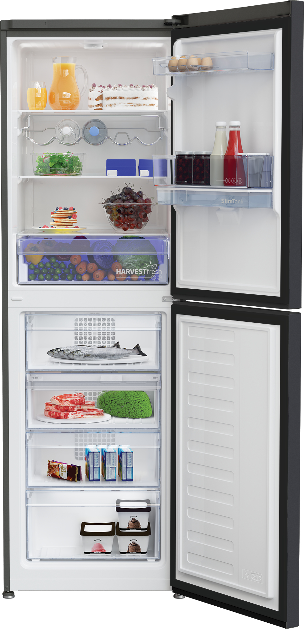Beko CFG3691DVA Freestanding Frost Free Fridge Freezer with HarvestFresh™ – image 3