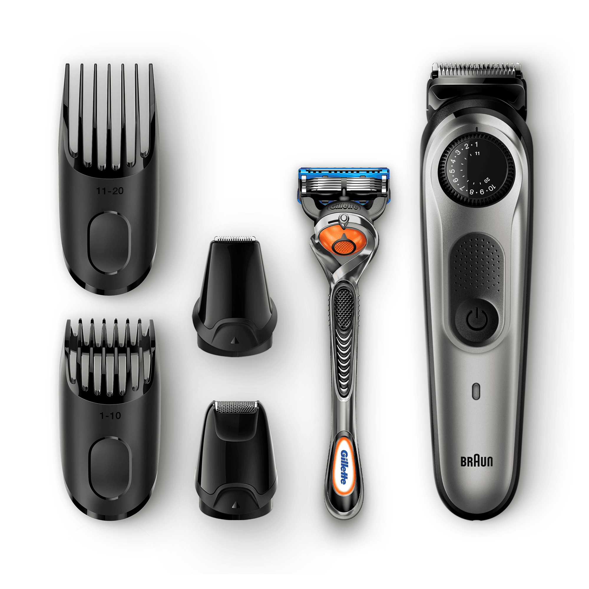Braun BeardTrimmer BT7020, Beard Trimmer & Hair Clipper, Detail Trimmer & Mini Foil Shaver – image 1