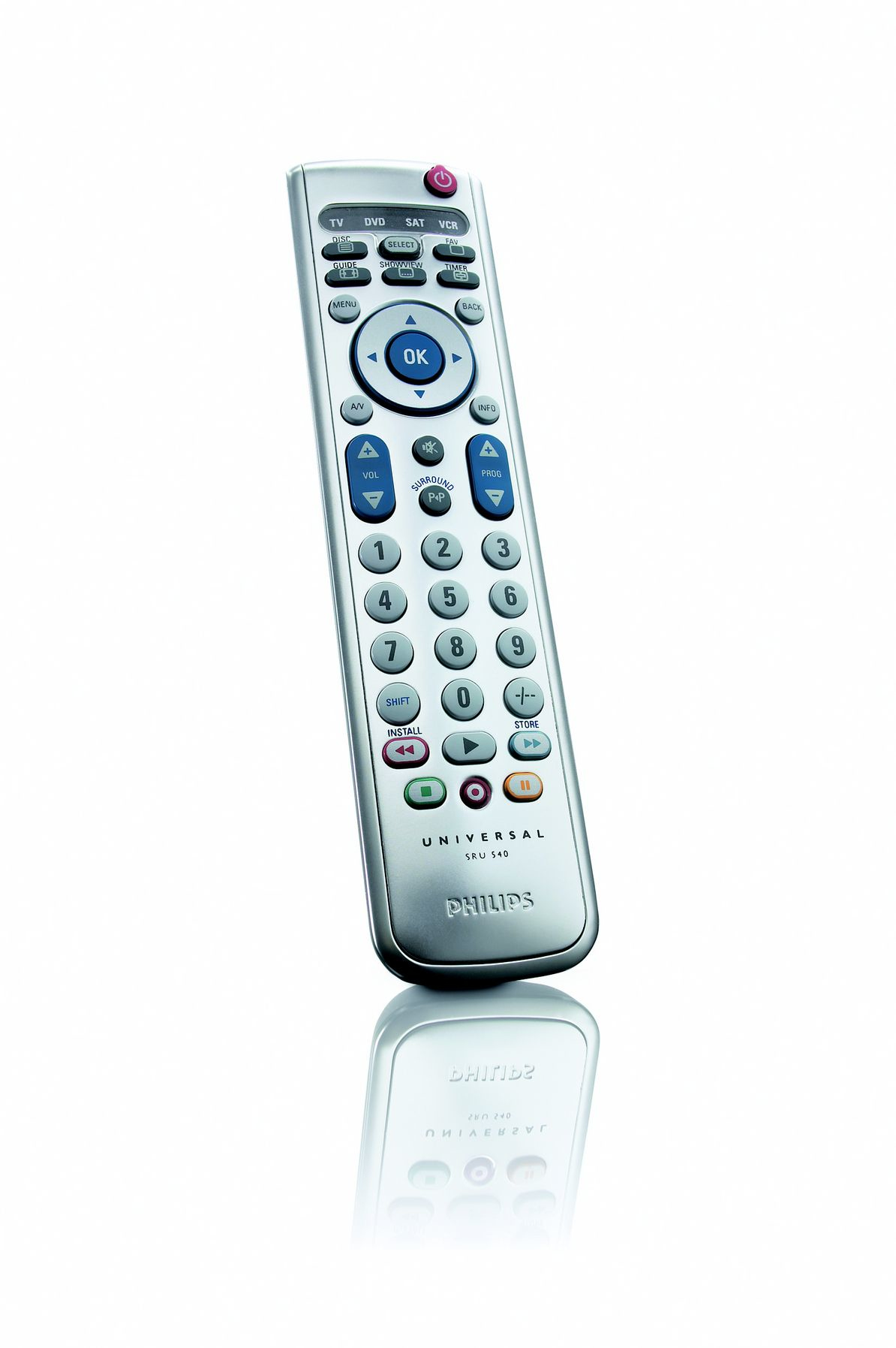 Philips SRU540/10 remote control IR Wireless DVD/Blu-ray, SAT, TV, VCR Press buttons – image 2