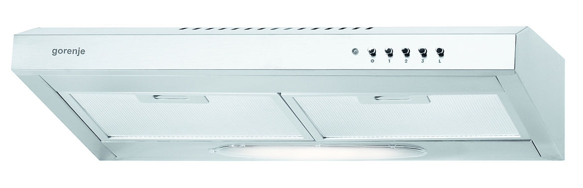 Gorenje DU6345E cooker hood Semi built-in (pull out) Stainless steel 179 m³/h