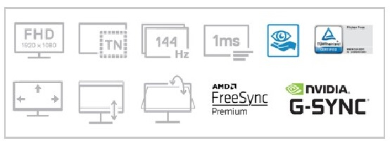 Alienware AW2521HFL computer monitor – image 6