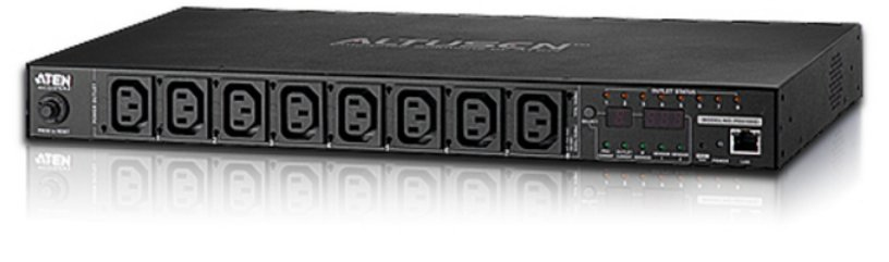 ATEN PE6108 power distribution unit (PDU) 8 AC outlet(s) 1U Black – image 1